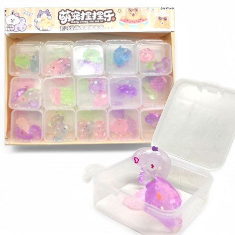 Таба сквіші міні (антистрес) "Ласощі", 3,5 см (комплект - 30 коробочок)