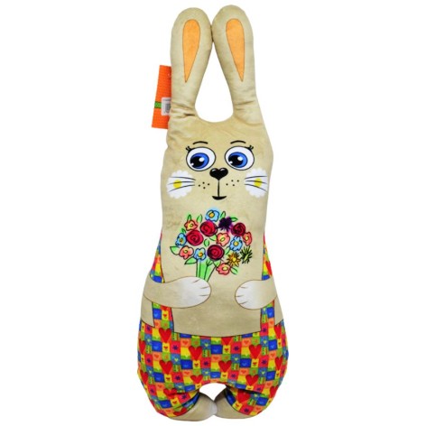 Игрушка-сплюшка "Зайчик", бежевый