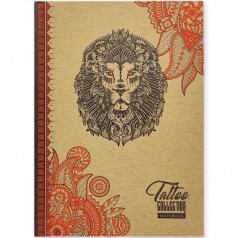 Блокнот крафт 15х20,5 см "Лев"