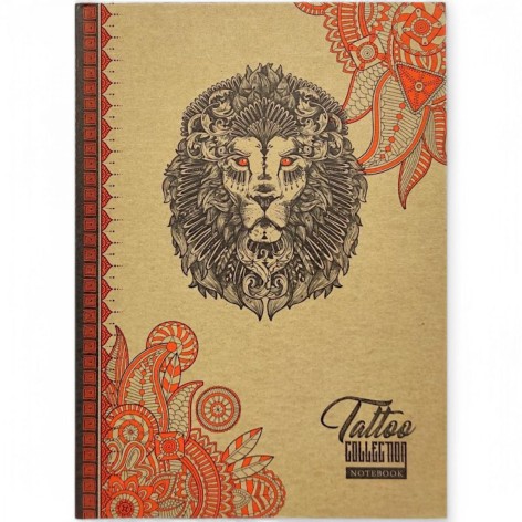 Блокнот крафт 15х20,5 см "Лев"