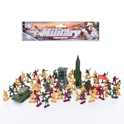 Солдаті у наборах фігурки, військова техніка, в п/є, 22-27-4см 
