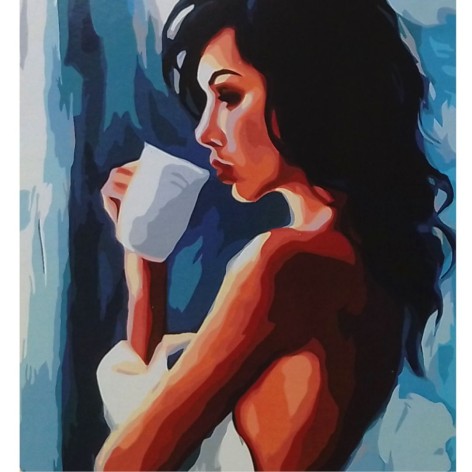 Картина по номерам 0552 ОРТ Утренняя латте 40*50