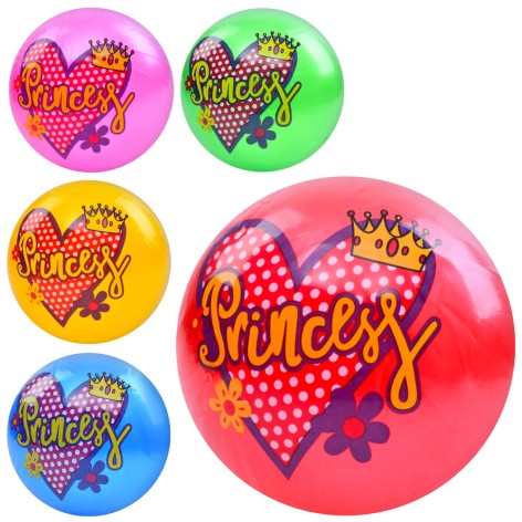 Мяч детский 9 дюймов, ПВХ, 57-63г, 5цветов, 1 вид, /24/240/10шт в п/э