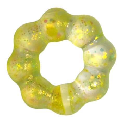 Антистрес браслет, гель жовтий