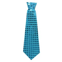 Праздничный галстук бирюзовый
