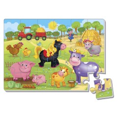 Игра развивающая Vladi Toys мягкие пазлы А4 Малыш сможет 