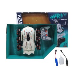 Машинка на радиоуправлении трюковая, белая