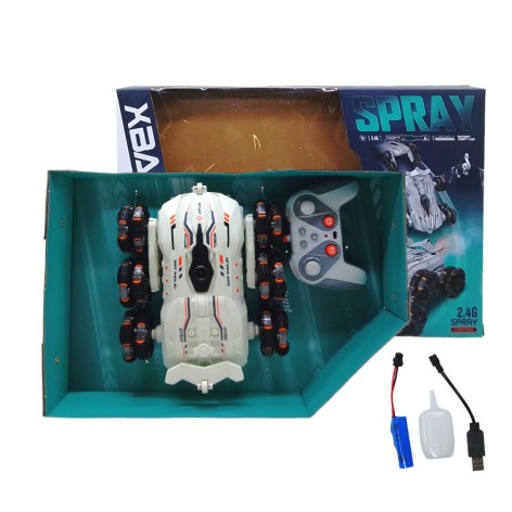 Машинка на радіокеруванні трюкова, біла.