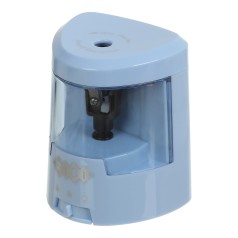 Чинка для олівців, автоматична, контейнер, блакитний