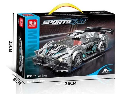 Конструктор 314 деталей, в кор. 36*25*8 см /36/