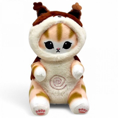 Мʼяка іграшка аніме "Котик в капюшоні", 30 см
