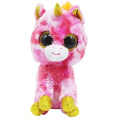 Глазастики 18 см единоріг рожевий плямистий