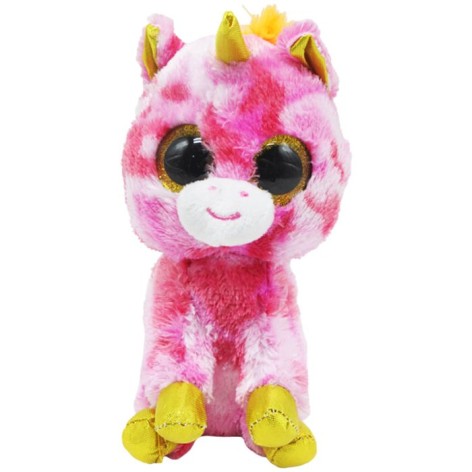 Глазастики 18 см единоріг рожевий плямистий