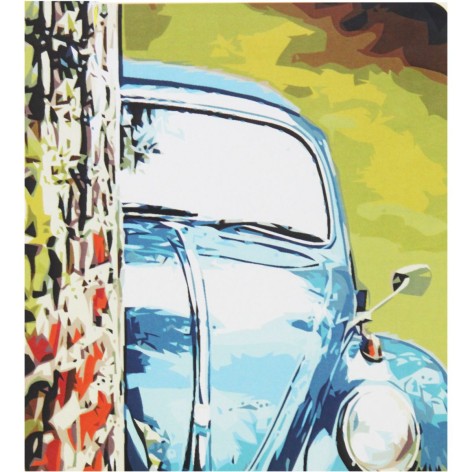 Картина по номерам 0582 ОРТ цв. Взгляд из-за угла 40*50