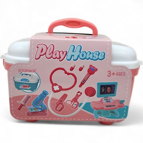 Набір лікаря, бокс розовий