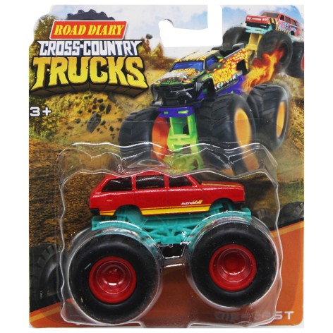 Машина металлическая на блистере КРАСНАЯ