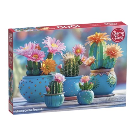 Пазлі Квітучий феєрверк кактусів.