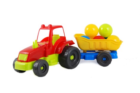 Трактор игрушечный М с шариками КВ