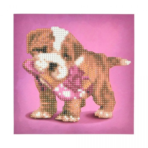 Алмазна мозаїка "Гра в хованки", на паперовій основі, 18х18 см