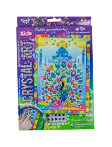 Набір креативної творчості "CRYSTAL ART KIDS: Павич"