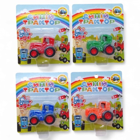 Трактор "Синий Трактор", 1шт на листе, металлопластик, микс
