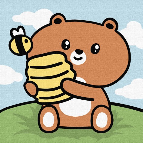 Набор для росписи по номерам для детей 