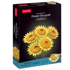 Трехмерная головоломка-конструктор серии Букет цветов 