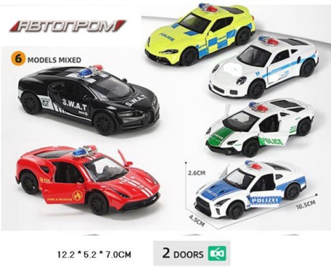 Машина мет. АВТОПРОМ  арт. AP4384 (96шт/2) 1:43, відкр.двері, короб.12*7*5см