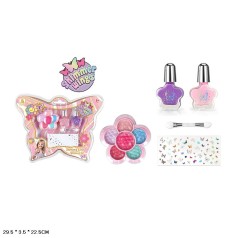Набор косметики тени, лак для ногтей, наклейки, в слюде 29,5*3,5*22,5 см /144-2/