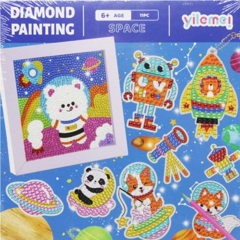 Алмазна мозаїка yilemei "Космічні пригоди" 3в1 (C64274)