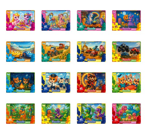 Пазлы 60 шт. макси с.12 (16) Danko Toys