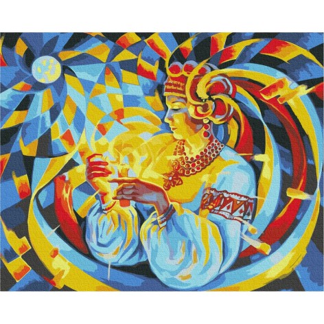 Картина за номерами: Свічка надії ©Олег Лобурак