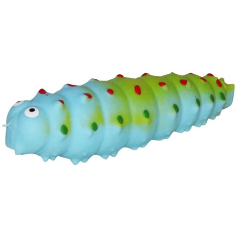 Антистресс гусеница мялка 15 см голубая