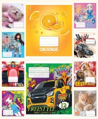 Зошит 12 арк.лінія  Люкс 12131 Мікс 6, 25/600 10к.  25 шт. в уп.