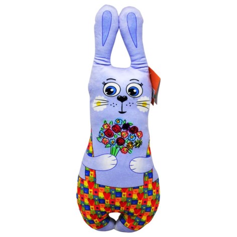 Игрушка-сплюшка "Зайчик", сиреневый