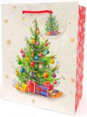 Пакет паперовий 140г/м2, НОВИЙ РІК, матова ламінація, 18х23х10 см, GB-24023 5 шт. в уп. 