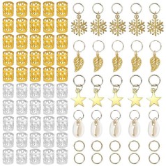 Набір прикрас/пірсингу для волосся, 80ел.