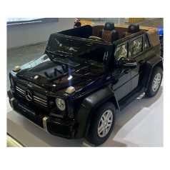 Джип машина на акумуляторі M 6150AL-2(24V) (1шт) 1*24V200W, 1*24V10AH, гумов.колеса, BLUETOOTH, USB, шкіра, світло, чорний