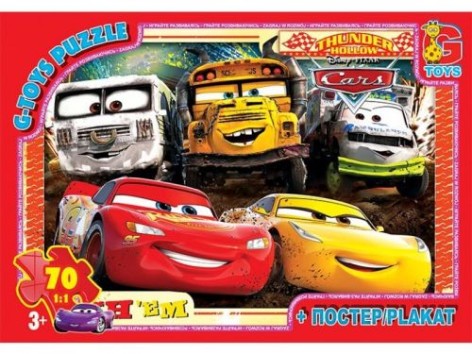 Пазлы "Тачки", 70 эл