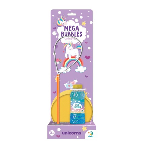 Бульбашки мильні «Mega Bubbles з тарілкою. Єдиноріжки». Об'єм 450 мл