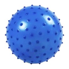 Мяч с шипами синий, 16 см
