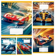 Тетрадь 12 арк.клетка Твердая ТА51107 Sports car, 25/600, 5к. цена за 25 шт.