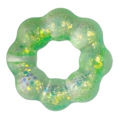 Антистрес браслет, гель зелений