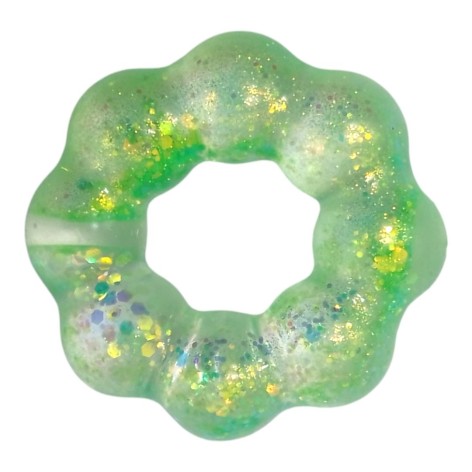 Антистрес браслет, гель зелений