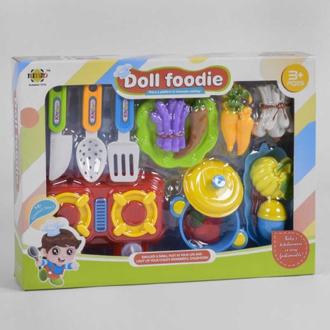 Набор игрушечной посуды продукты, бытовая техника, в коробке