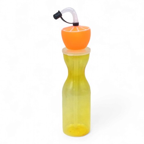 Бульба з трубочкою Апельсин (пластик) 500мл м.2