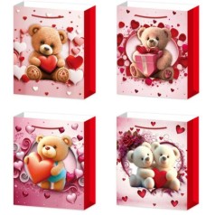 Пакет подарунковий (23,5x8x19,5 см), мікс видів