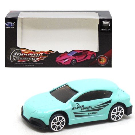 Машинка металлическая, мини, (бирюзовая)