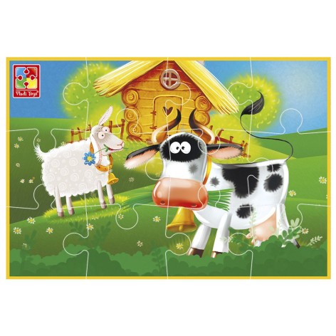 Игра развивающая Vladi Toys мягкие пазлы А5 Малыш сможет "Ферма"