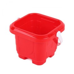 Пластикове відерце, червоне